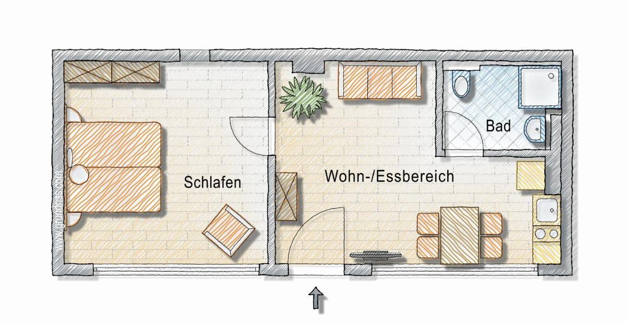 2-Zimmer-Appartment In Top-City-Lage Mit Parken Und Klimaanlage Нюрнберг Екстер'єр фото